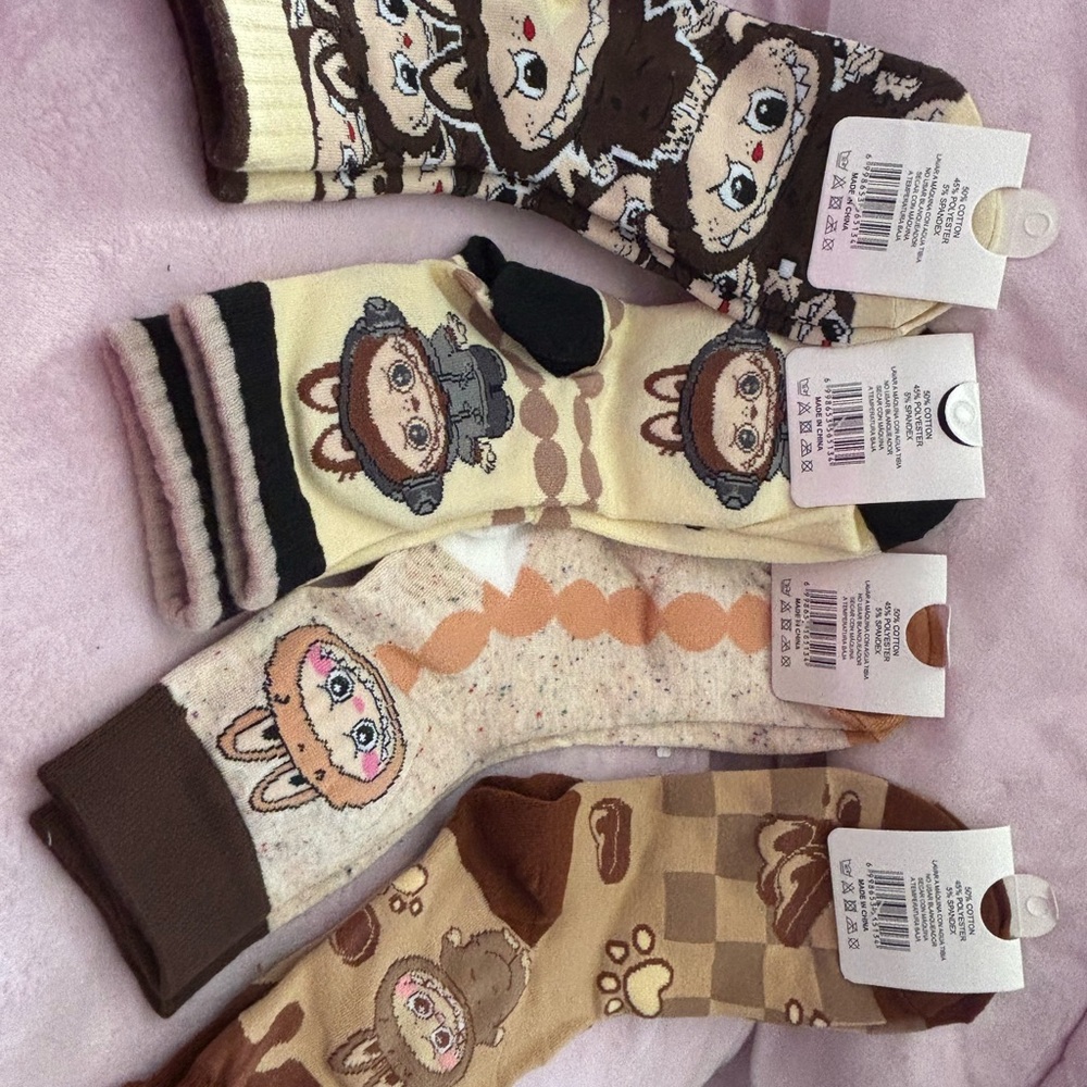 Cute Cartoon Character Socks Set